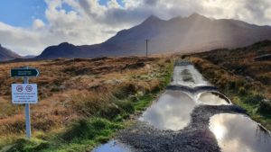 The track to Allt Dearg House