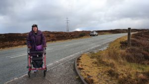 Crossing the road