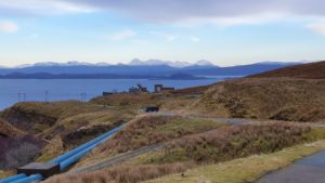 Looking across to the mainland