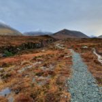 The path to the Glamaig Waterfalls