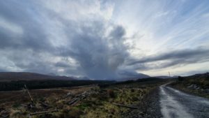Wintery showers passing the Cuillins