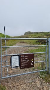 Access gate and start of the path