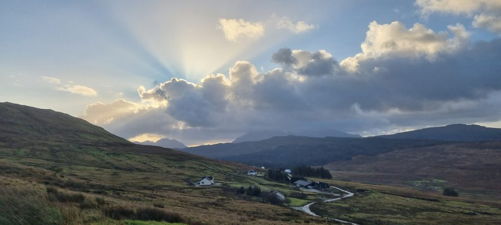 Cuillins over Glenmore