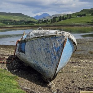 Old lifeboat on Loch Harport